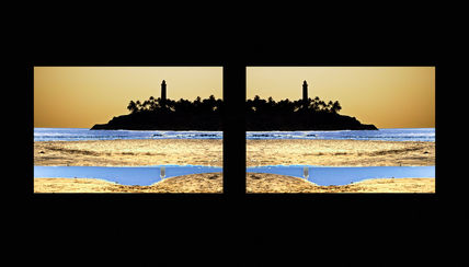 Mirrored lighthouse