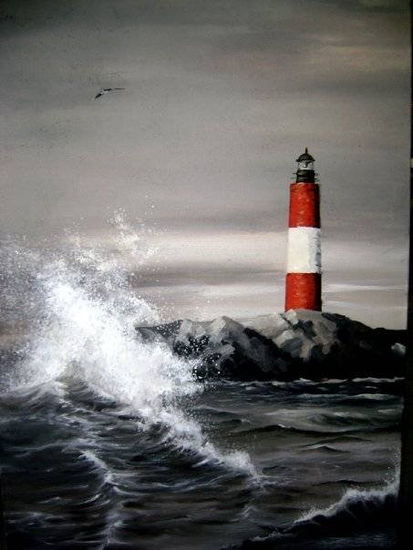 Fin del mundo Acrylic Canvas Marine Painting