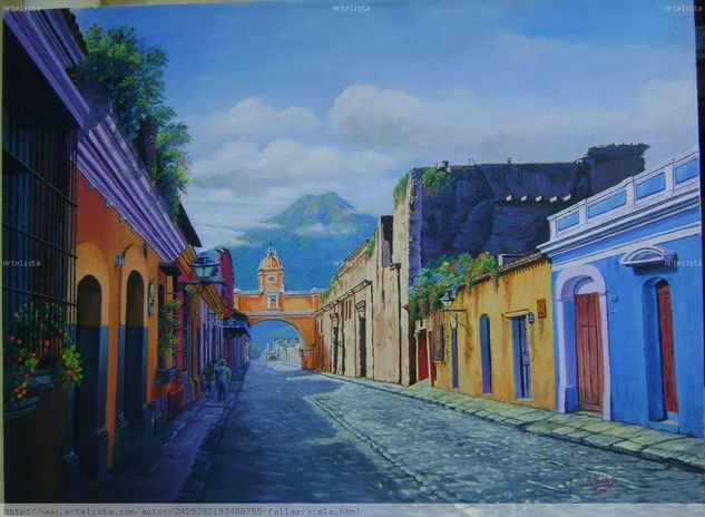 Antigua Guatemala Acrílico Lienzo Paisaje