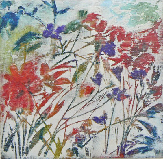 Sotabosc Acrylic Panel Floral Painting