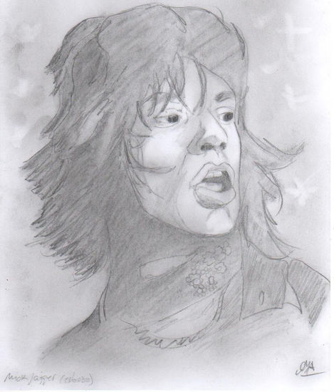 Mick Jagger (esbozo) Pencil