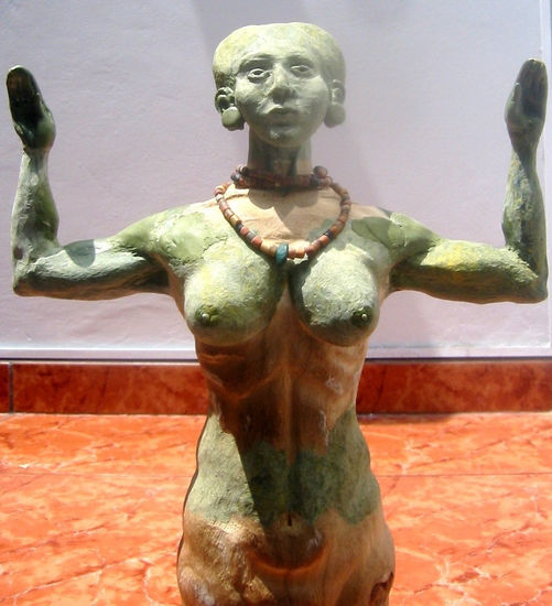 Escultura de diosa cuchimilca 