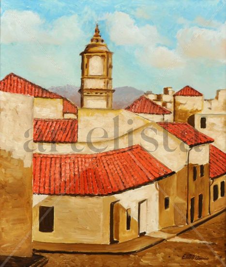 Un rincón de Andalucia Oil Canvas Landscaping