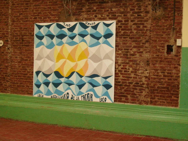 Uranga, escuela Nº 6196, Séptimo grado, Mural del Bicentenario