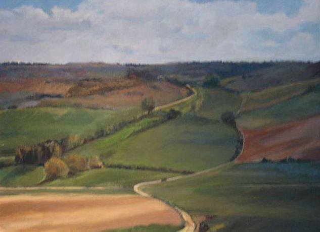 Campos de Urueña Oil Canvas Landscaping