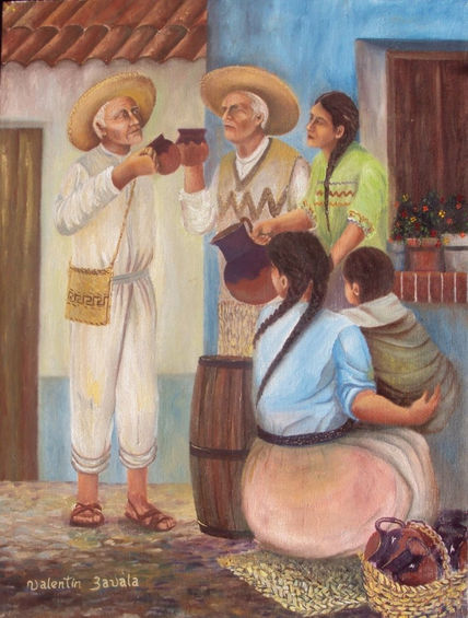 Vendedora de pulque