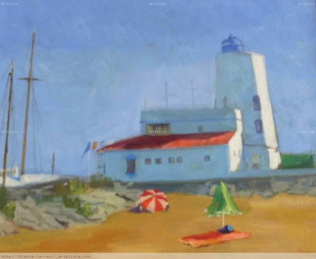 faro puerto la duquesa Oil Canvas Marine Painting