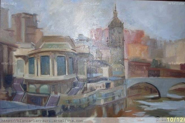 mercado de la ribera bilbao Oil Canvas Landscaping