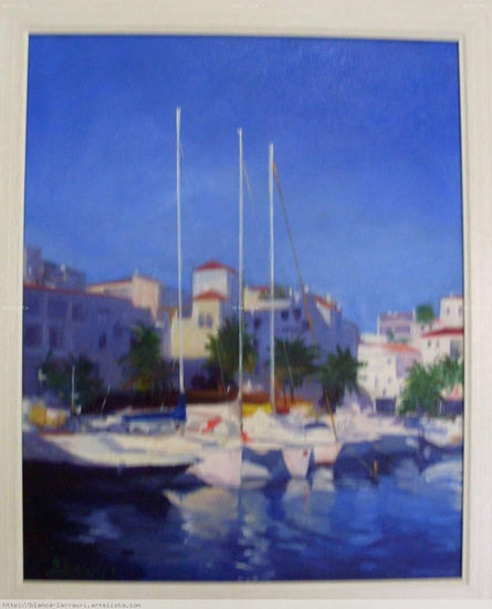 puerto la duquesa Oil Canvas Marine Painting