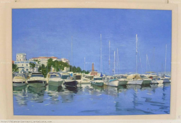 puerto estepona Oil Canvas Marine Painting