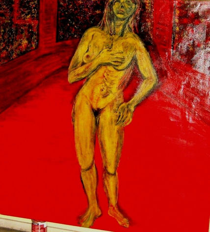 Mujer en rojo