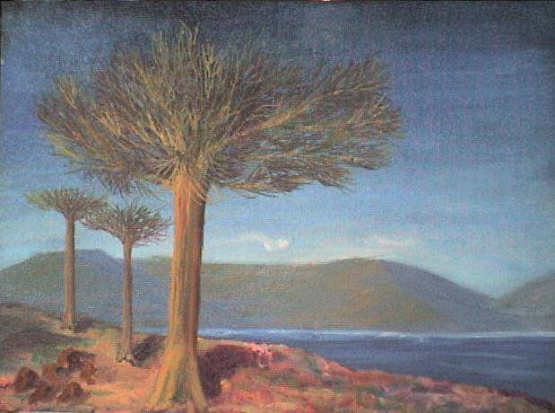 Paisaje patagónico Oil Panel Landscaping