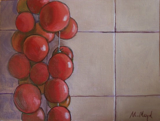 Tomates Acrylic Paper Still Life Paintings