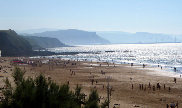 paseo por la playa 