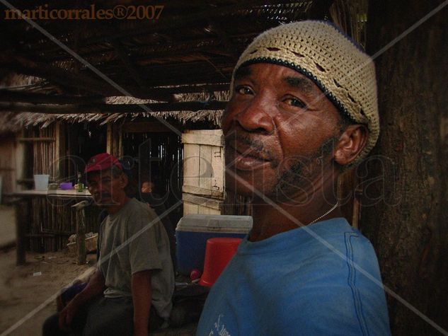 Hombre garifuna Portrait Color (Digital)