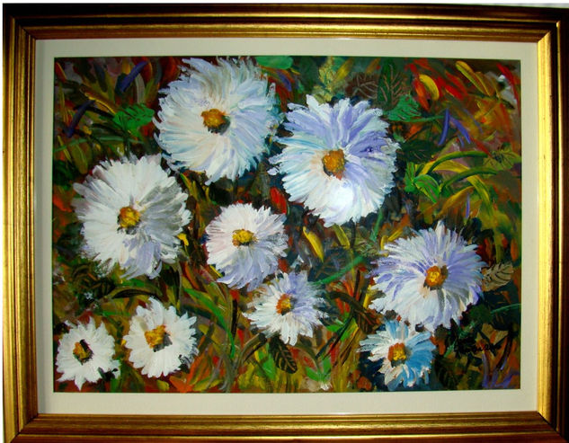 Margaritas primaverales Others Paper Floral Painting