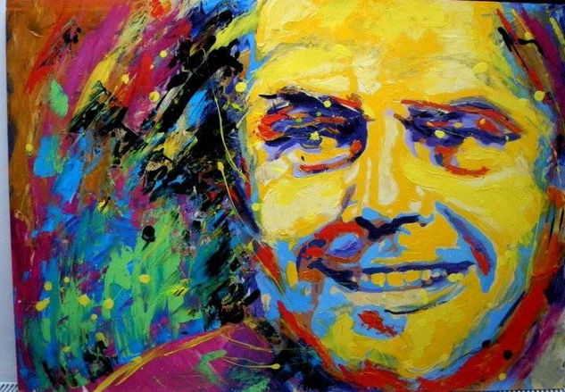 Jack Nicholson Oil Canvas Portrait