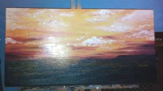 ATARDECER Oil Canvas Landscaping