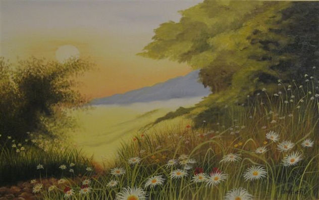 Atardecer en la pradera