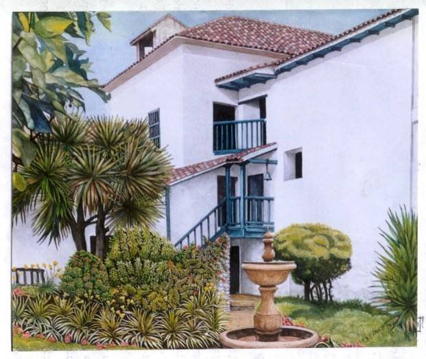 Casa del escribano Don Juan de Vargas Watercolour Paper Landscaping