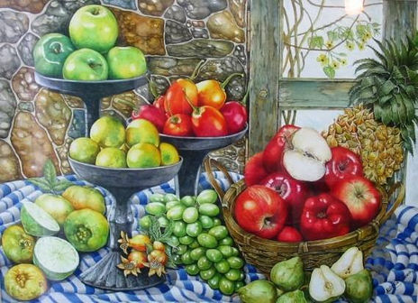 Bodegon de frutas...