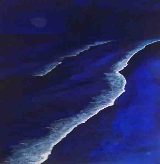 Mar nocturno Óleo Lienzo