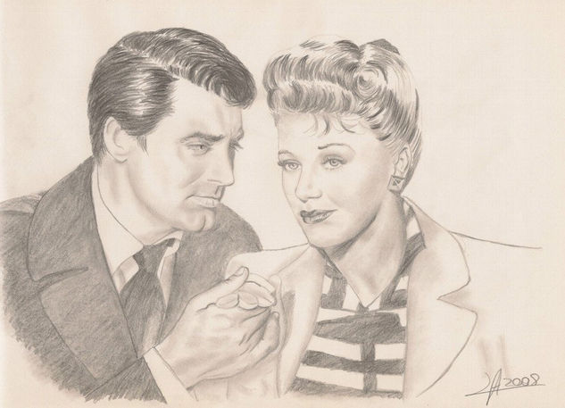 Ginga Rogers y Cary Grant 