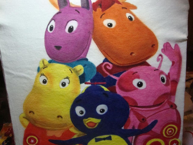 Los Backyardigans Acrylic Textile Figure Painting