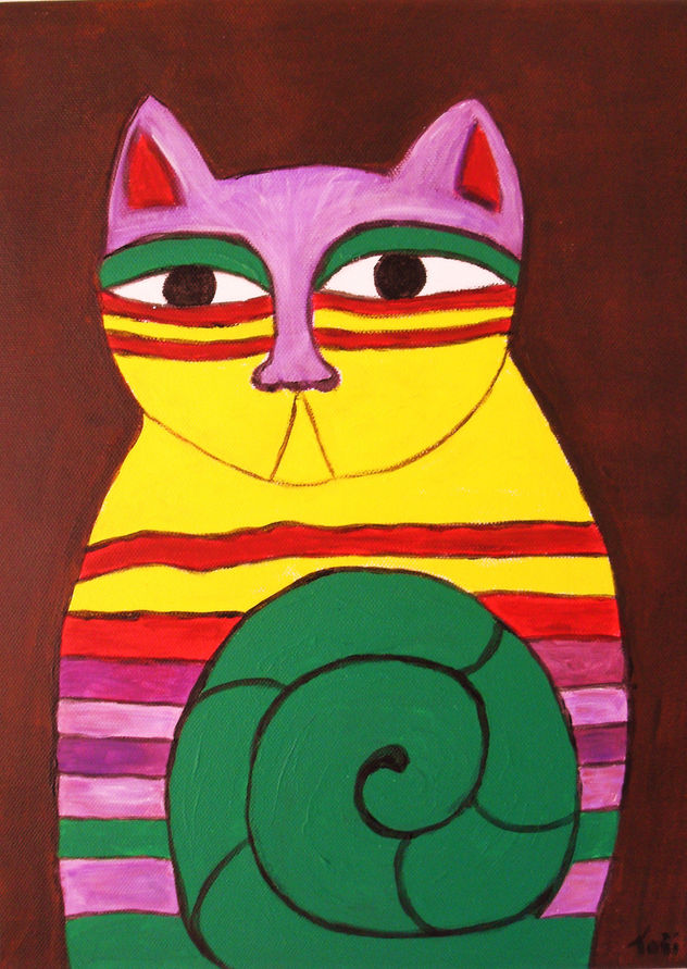 gato de colores