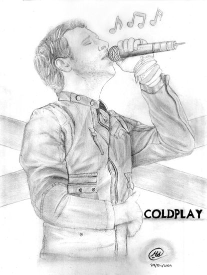 Chris Martin-Vocalista de Coldplay Graphite