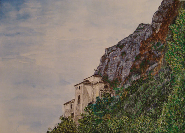 Montaña de Montserrat Watercolour Paper Landscaping