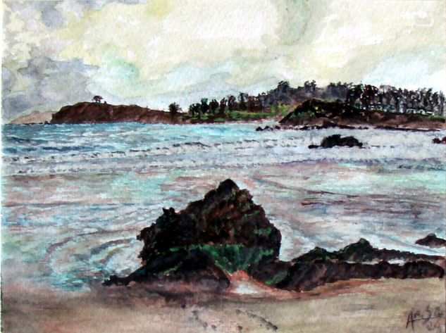 Playa de Candas (Asturias) Watercolour Paper Landscaping