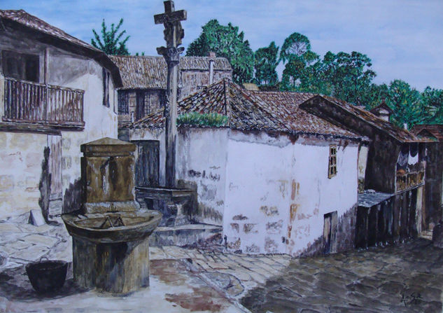 Pueblo de Zaragoza Watercolour Paper Landscaping