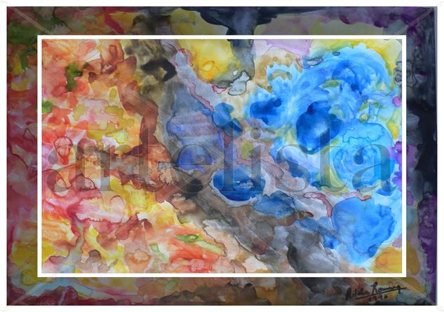 PENSAMIENTO Watercolour Paper Floral Painting