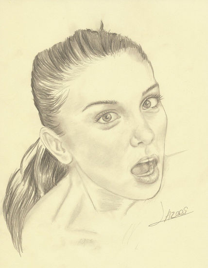 Dibujo cara mujer