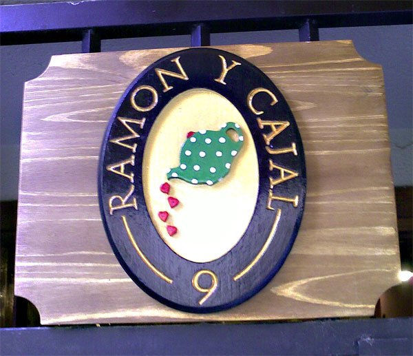 Cartelito numero de la calla