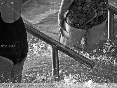 saludable baño Glamour Blanco y Negro (Digital)