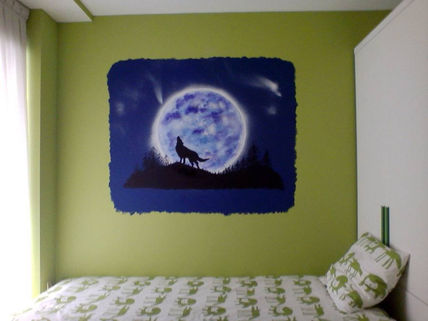 Mural Lobo&Luna 2