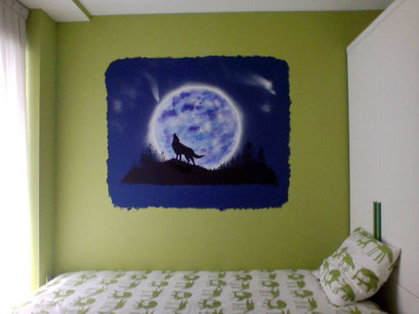 Mural Lobo&Luna 2