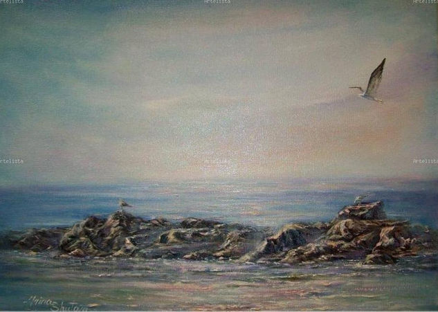 Zapillo.Almeria Oil Canvas Marine Painting