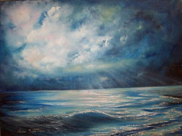 Elementos Oil Canvas Marine Painting