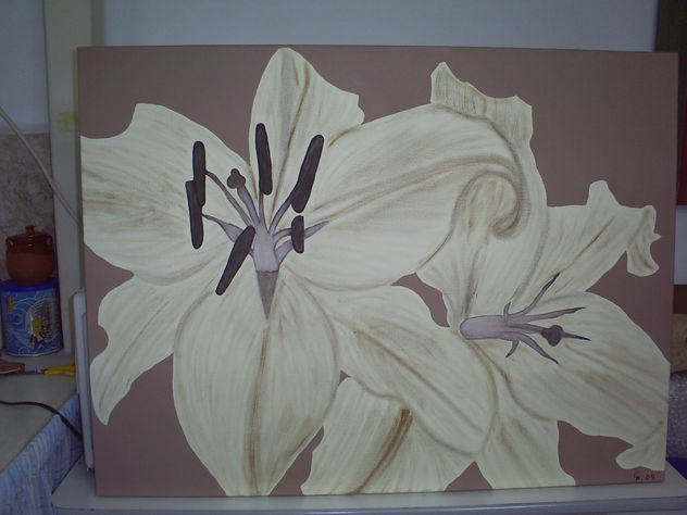 pintando flores-carmen izquierdo
