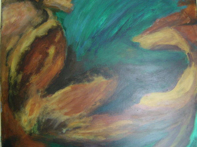 Vestigios dum naufragio, 100x100cm. acrilico s. tela. 1800€.