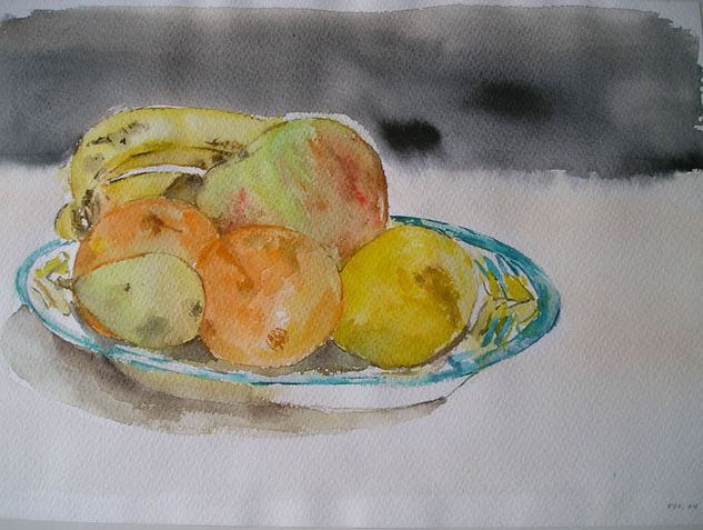 Plato con frutas 