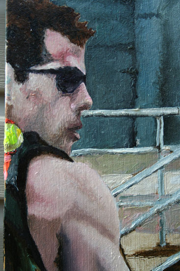 Parkour 2010 oil painting 