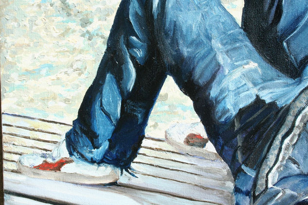 Parkour 2010 oil painting 