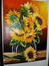 Girasoles en agua