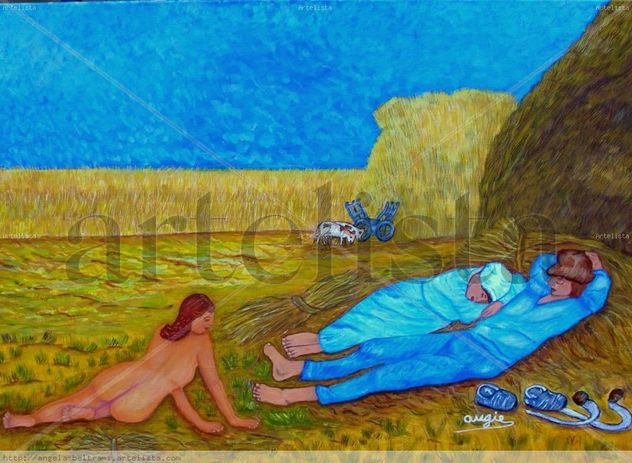 "Recordando a Van Gogh"( Recreación de la obra "La Siesta")
