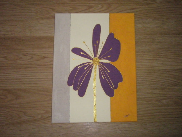 Flor Acrylic Canvas Floral Painting