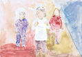 boceto niños